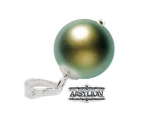 Zawieszka perła Swarovski Elements Pearlescent Green