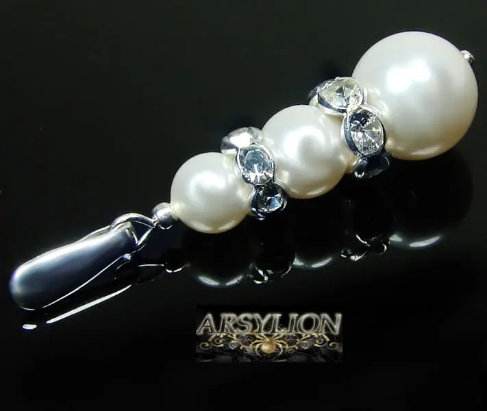 Zawieszka perła Swarovski Elements White