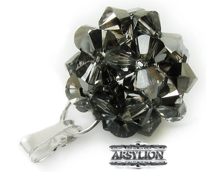 Zawieszka kryształ Swarovski Elements Silver Night