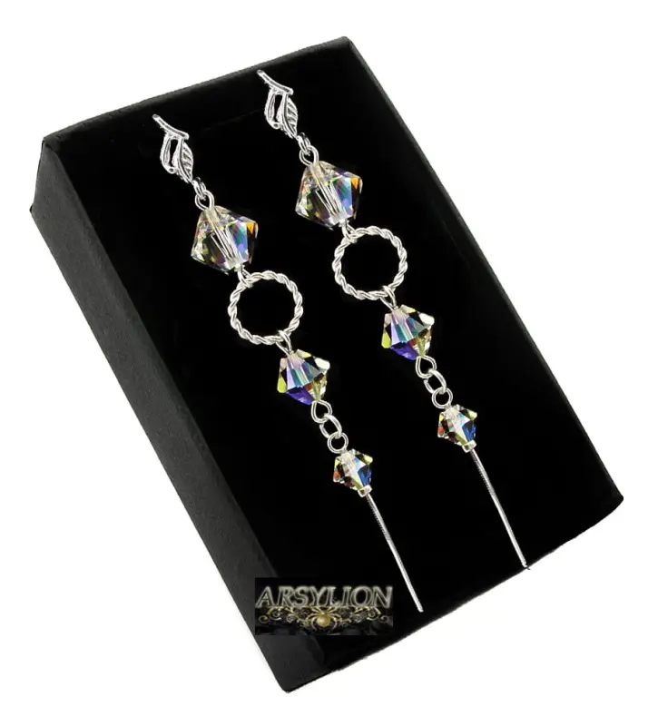 Kolczyki kryształ Swarovski Elements Crystal AB