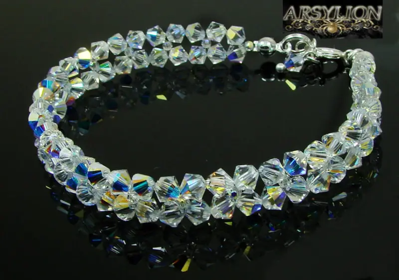 Bransoletka kryształki Crystal AB