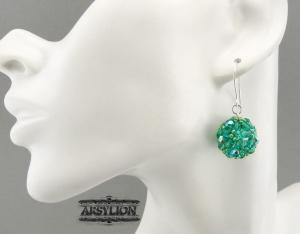 Kolczyki kule emerald ab