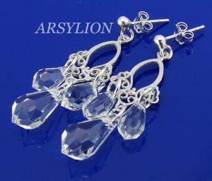 koczyki z kryształkami Swarovski crystal drop
