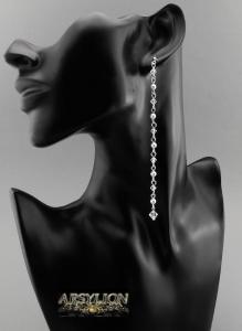 Kolczyki perła kryształ Swarovski Elements Crystal White