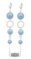 Kolczyki perła kryształ Swarovski Elements Iridescent Light Blue