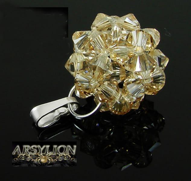 Zawieszka kryształ Swarovski Elements Golden Shadow