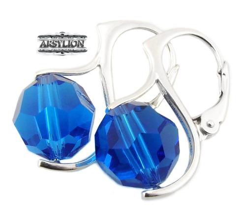 Kolczyki kryształ Swarovski Elements Capri Blue