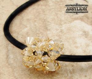 Zawieszka kryształ Swarovski Elements Golden Shadow