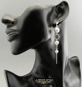 Kolczyki perła Swarovski Elements White