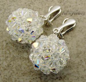 Kolczyki kryształ Swarovski Elements Crystal AB