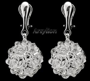 Klipsy kryształ Swarovski Elements Crystal