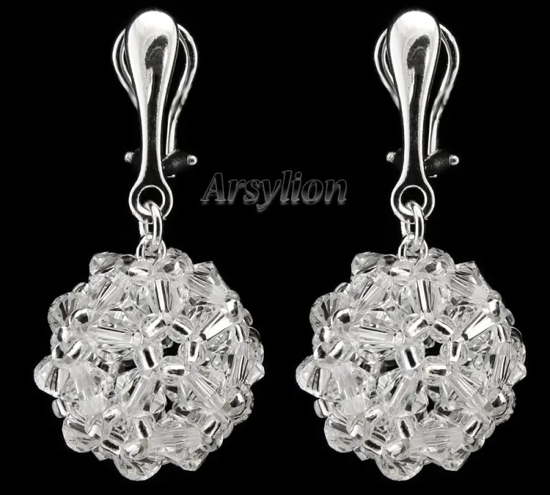 Klipsy kryształ Swarovski Elements Crystal