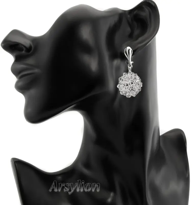 Klipsy kryształ Swarovski Elements Crystal
