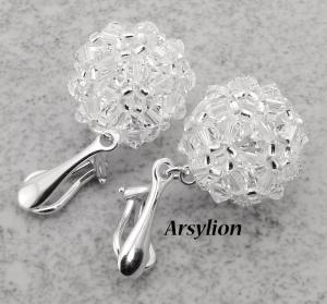 Klipsy kryształ Swarovski Elements Crystal