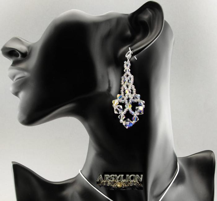Kolczyki kryształ Swarovski Elements Crystal AB