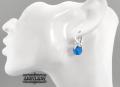Kolczyki kryształ Swarovski Elements Capri Blue