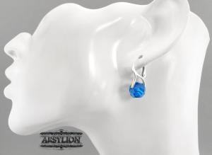 Kolczyki kryształ Swarovski Elements Capri Blue