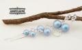Kolczyki perła kryształ Swarovski Elements Iridescent Light Blue