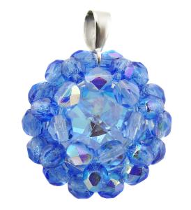 Zawieszka kryształ Swarovski Elements Blue AB