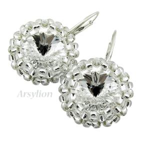 kolczyki z kryształkami Swarovski rivoli Crystal F