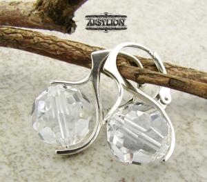 ARSYLION kolczyki z kryształkami Swarovski Crystal 1,2cm kule 678