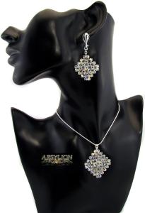 Komplet kryształ Swarovski Elements Crystal AB