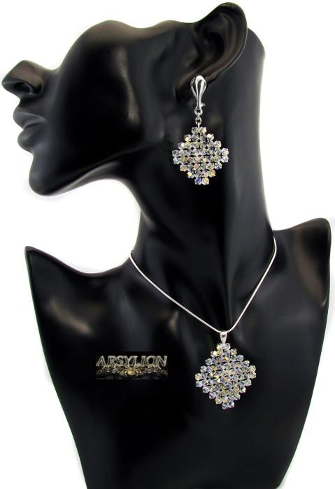 Komplet kryształ Swarovski Elements Crystal AB
