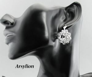kolczyki z kryształami Swarovski crystal F