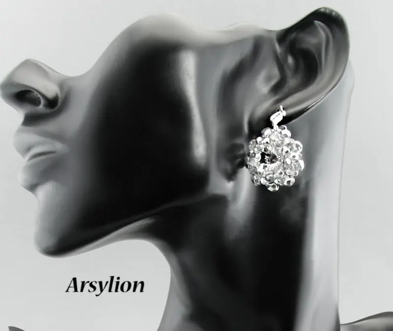 kolczyki z kryształami Swarovski crystal F