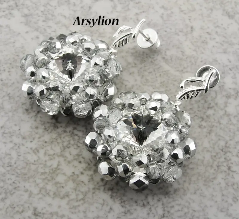 kolczyki z kryształami Swarovski crystal F
