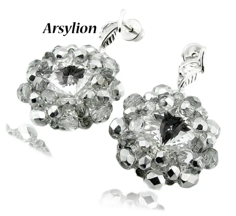 kolczyki z kryształami Swarovski crystal F