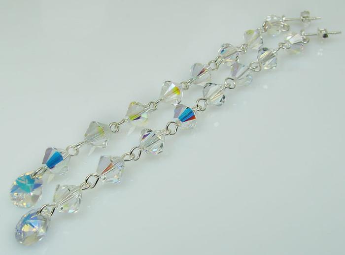 Kolczyki kryształ Swarovski Elements Crystal AB