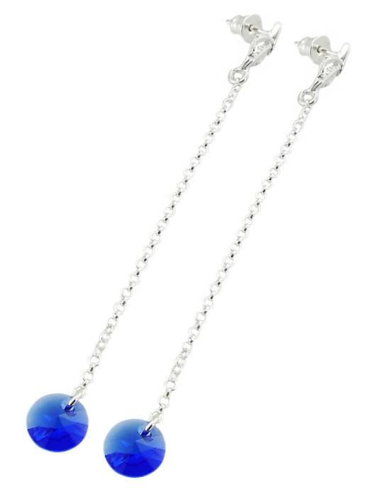 kolczyki z kryształkami Swarovski majestic blue