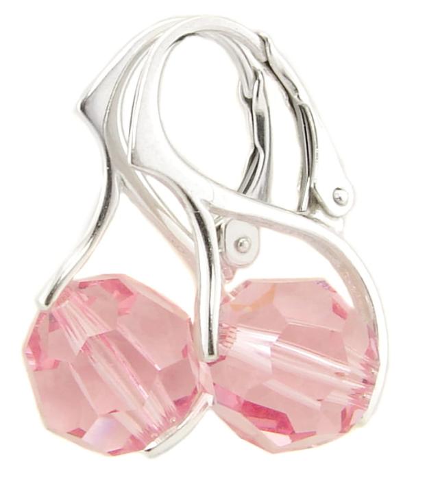 Kolczyki kryształ Swarovski Elements Light Rose