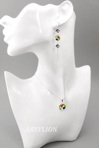 komplet z kryształkami Swarovski vitrail medium rivoli