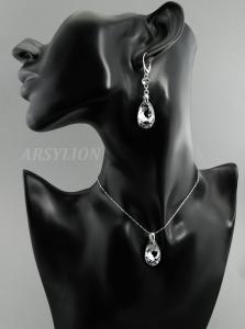 komplet z kryształkami Swarovski crystal cal i crystal f