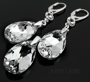 komplet z kryształkami Swarovski crystal cal i crystal f