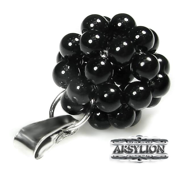 Zawieszka perła Swarovski Elements Mystic Black