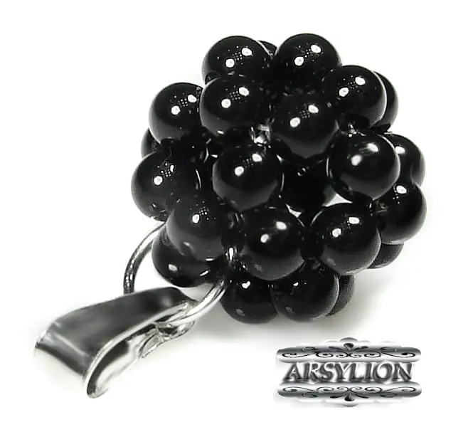 Zawieszka perła Swarovski Elements Mystic Black