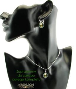 Komplet perła Swarovski Elements Pearlescent Green
