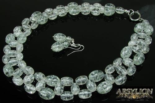 Transparentny komplet crackle