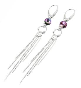 ARSYLION kolczyki Swarovski Vitrail Light rivoli 937