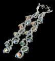 kolczyki z opalizującymi kryształkami crystal ab