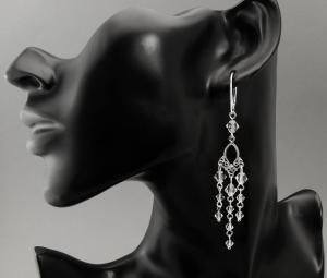 kolczyki z kryształkami crystal