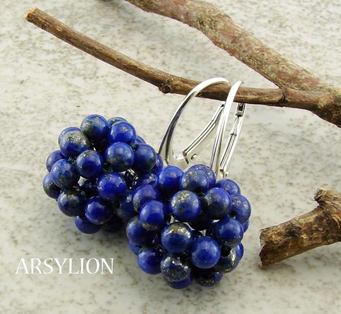 kolczyki lapis lazuli