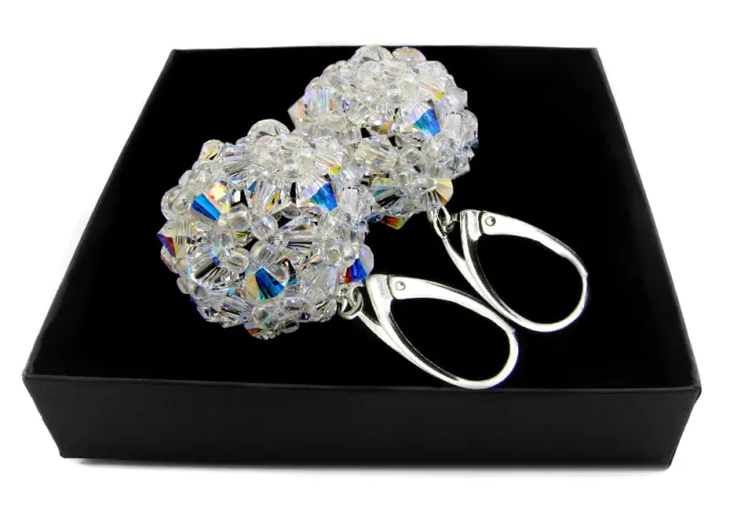 kolczyki z kryształkami crystal ab