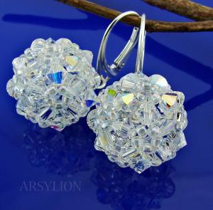 kolczyki z kryształkami crystal ab