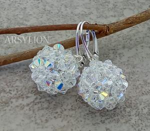 kolczyki z kryształkami crystal ab