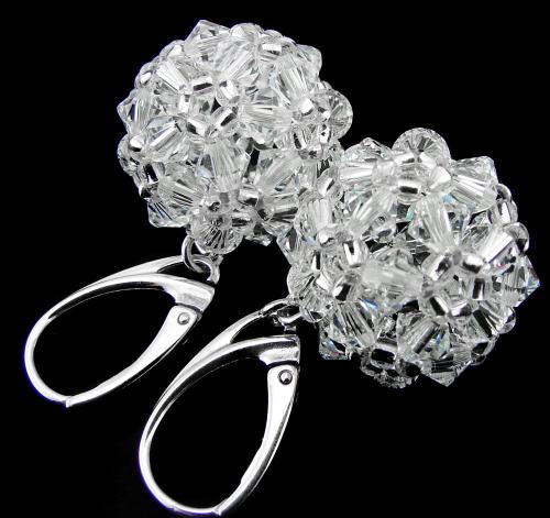 kolczyki z kryształkami crystal