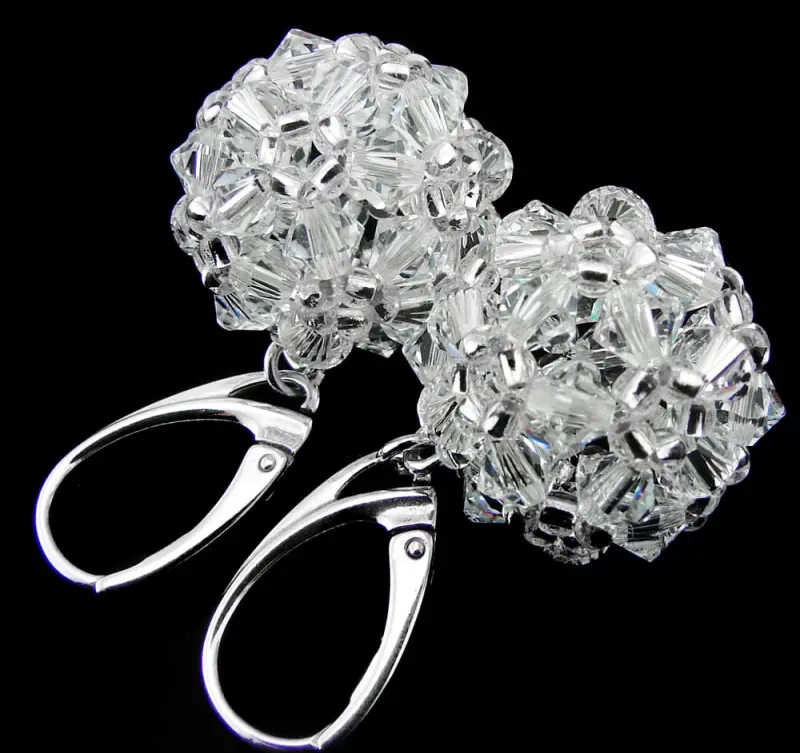 kolczyki z kryształkami crystal